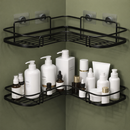 Kit 2 Prateleiras Suporte Com Alto Adesivos Para Parede Banheiro Cozinha Lavanderia Shampoo e Sabonete